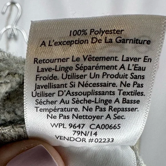 Eddie Bauer 1/4 Zip Fleece Pullover Sweater Heather Grey Size Large - Picture 8 of 13